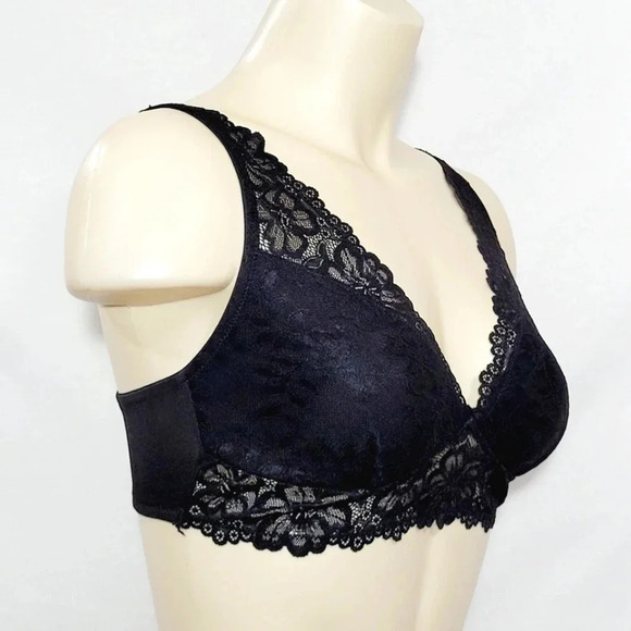 SMALL Maidenform SE1183 1183 Self Expressions Lace Halter Bralette NWT  Ne‎ - Picture 2 of 8